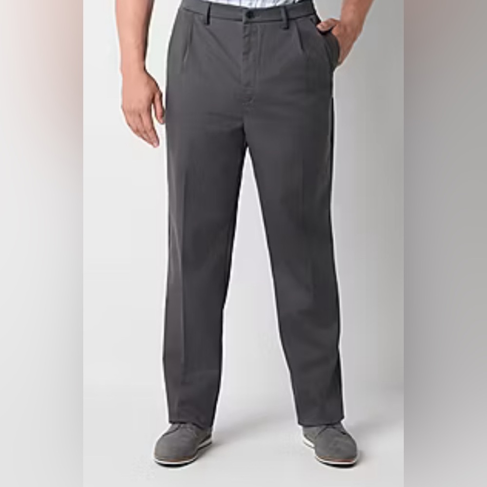 St. John's Bay Relaxed Fit Mens Double Pleated Pants 34x32